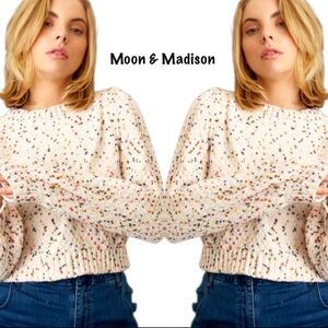 Moon & Madison Women's Speckled Sweater - Multicolor